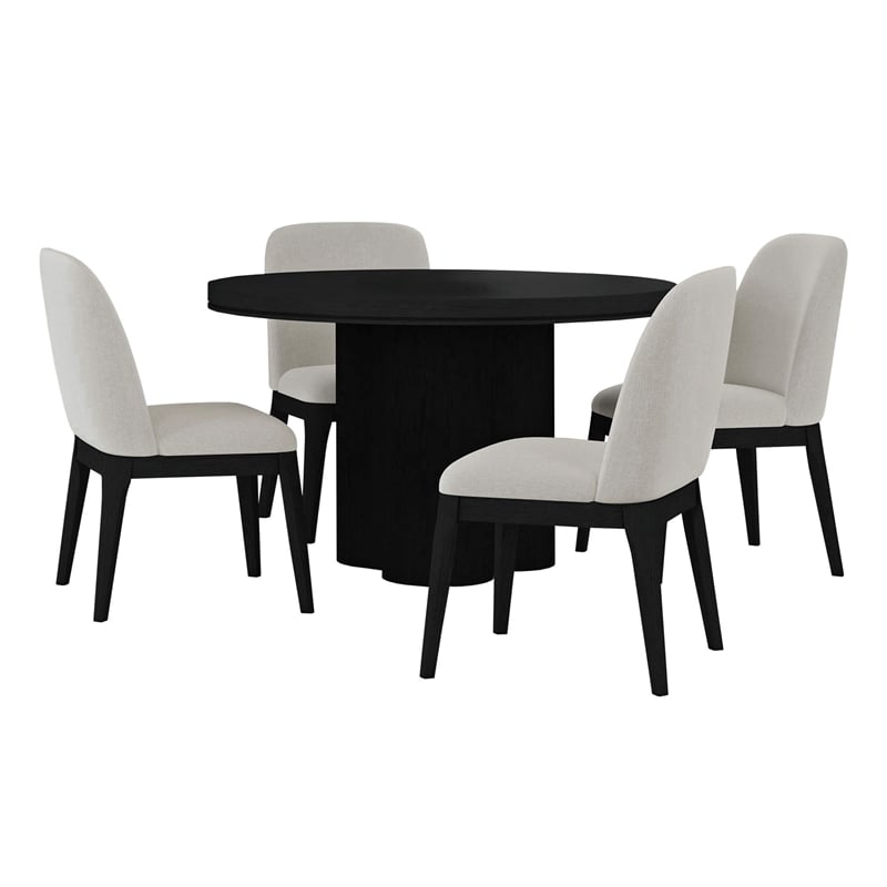 Picket House Furnishings Camelot 5PC Standard Height Dining Set in Black