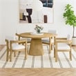 Picket House Furnishings Canal Arm Chair with Snow White/Natural