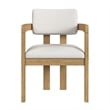 Picket House Furnishings Canal Arm Chair with Snow White/Natural