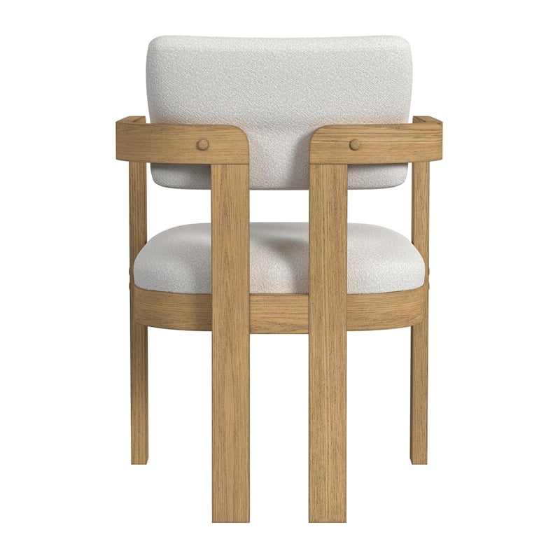 Picket House Furnishings Canal Arm Chair with Snow White/Natural