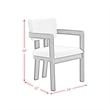 Picket House Furnishings Canal Arm Chair with Snow White/Natural