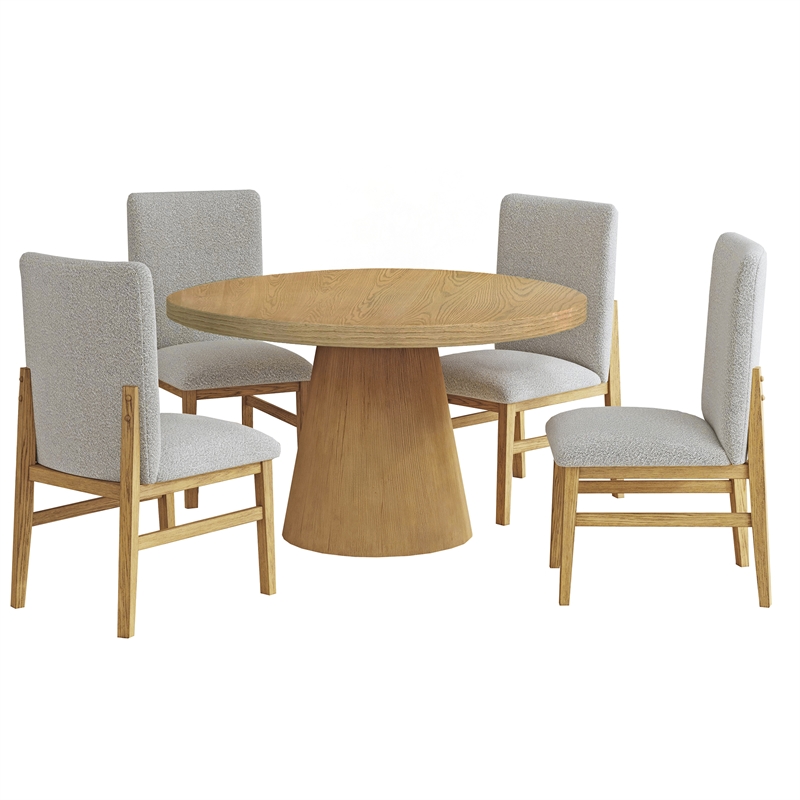 Picket House Furnishings Canal 5PC Standard Height Dining Set in Natural