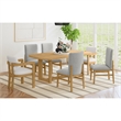 Picket House Furnishings Canal 7PC Standard Height Dining Set in Natural