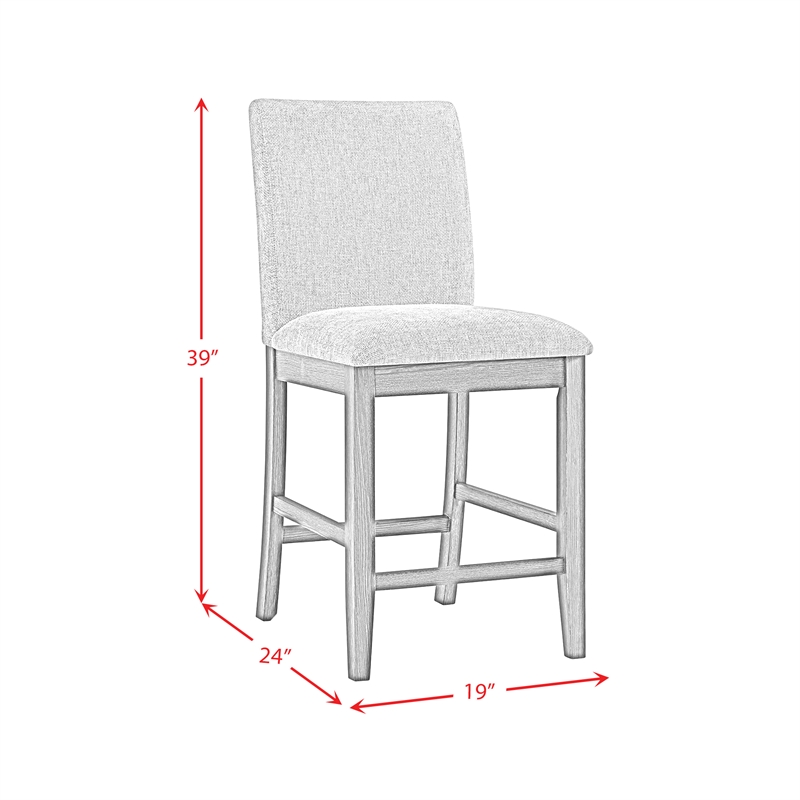 Picket House Furnishings Yorkshire 5PC Counter Set in Espresso