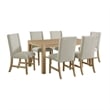 Picket House Furnishings Holmes 7PC Standard Height Dining Set in Brown