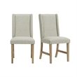 Picket House Furnishings Holmes Dining Side Chair with Heirloom Fabric in Brown