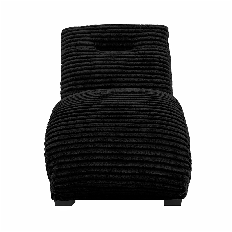 Picket House Furnishings Victoria Chaise in Masis Black