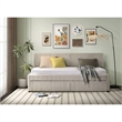 Picket House Furnishings Amelia Twin Daybed with Trundle in Corduroy Beige