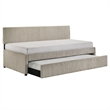 Picket House Furnishings Amelia Twin Daybed with Trundle in Corduroy Beige