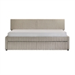 Picket House Furnishings Amelia Twin Daybed with Trundle in Corduroy Beige