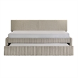 Picket House Furnishings Amelia Twin Daybed with Trundle in Corduroy Beige