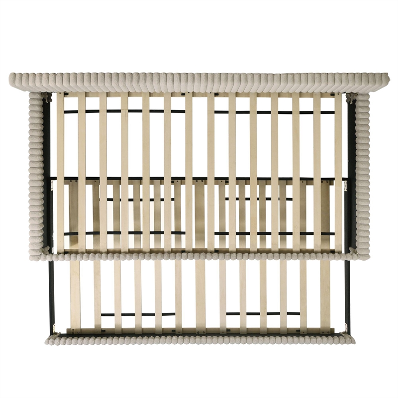 Picket House Furnishings Amelia Twin Daybed with Trundle in Corduroy Beige