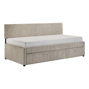 Picket House Furnishings Amelia Twin Daybed with Trundle in Corduroy Beige