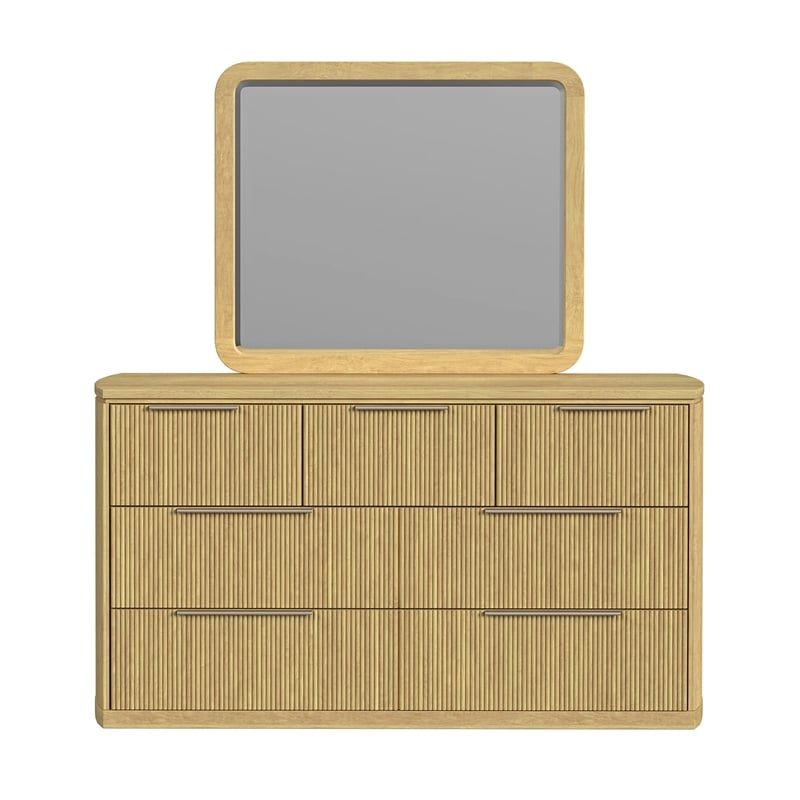 Picket House Furnishings Sutton  Dresser and Mirror Set in Natural