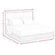 Picket House Furnishings Camelot King UPH Bed in Natural