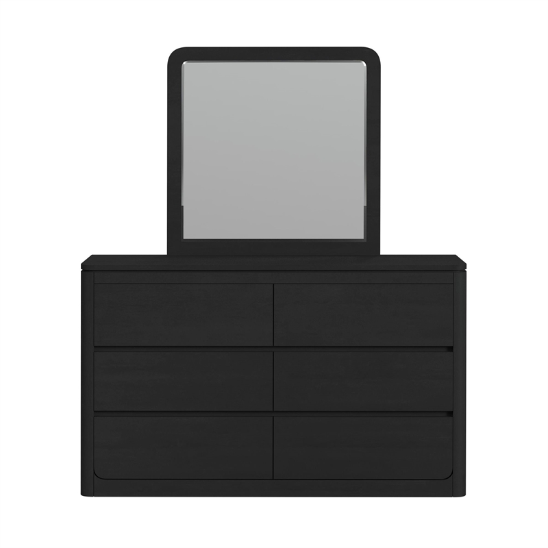 Picket House Furnishings Camelot Dresser and Mirror Set in Black