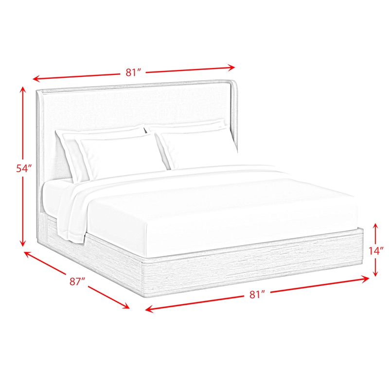 Picket House Furnishings Camelot King UPH Bed in Black