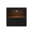 Picket House Furnishings Camelot Nightstand with USB and LED in Black