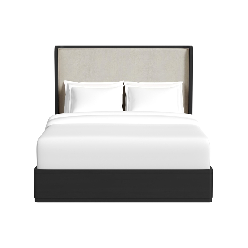 Picket House Furnishings Camelot Queen UPH Bed in Black