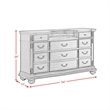 Picket House Furnishings Concerto Dresser in Brown