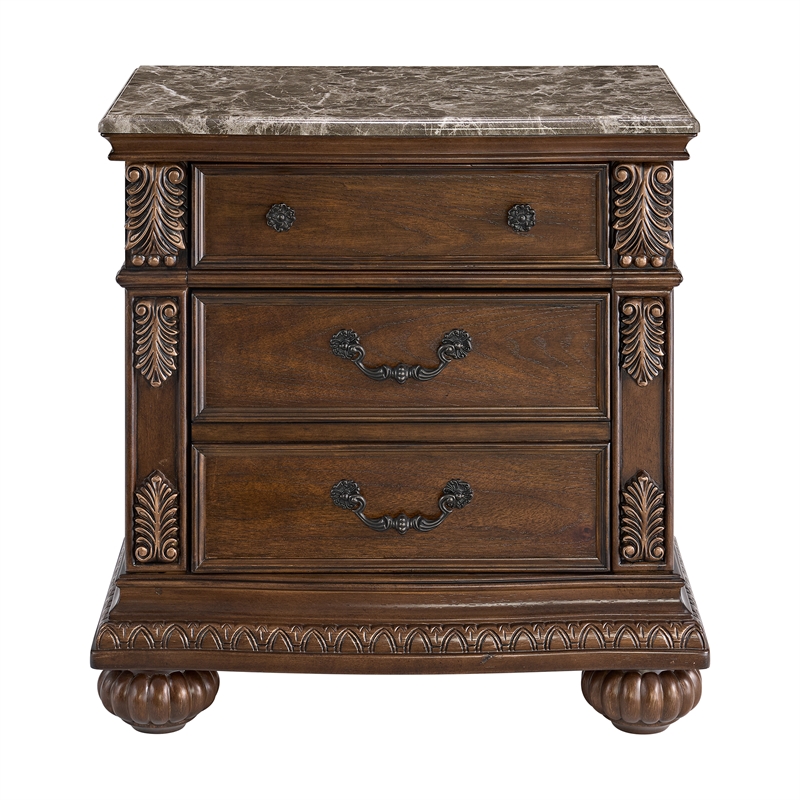 Picket House Furnishings Concerto Nightstand with USB-C in Brown