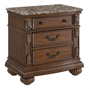Picket House Furnishings Concerto Nightstand with USB-C in Brown