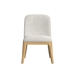 Picket House Furnishings Sutton Dining Side Chair with White Fabric in Natural