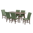 Picket House Furnishings Veronica 7PC Standard Height Dining Set-Walnut/Avocado