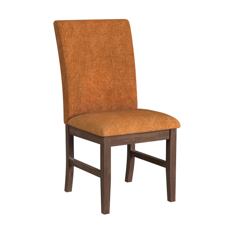 Picket House Furnishings Veronica 7PC Standard Height Dining Set - Walnut/Orange