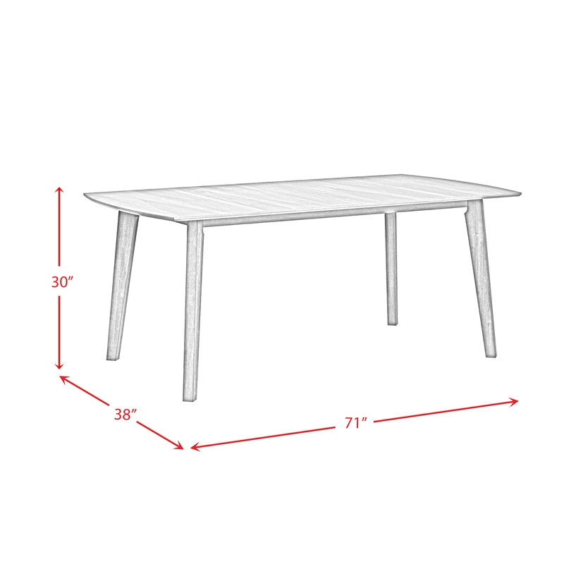 Picket House Furnishings Veronica 5PC Standard Heigh Dining Set-Walnut/Dark Grey