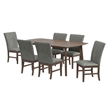 Picket House Furnishings Veronica 7PC Standard Height Dining Set-Walnut/Dar Grey