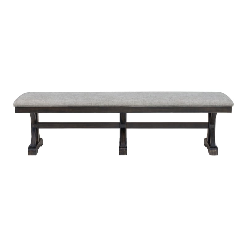 Picket House Furnishings Johnshaven Dining Bench with Light Grey/Espresso