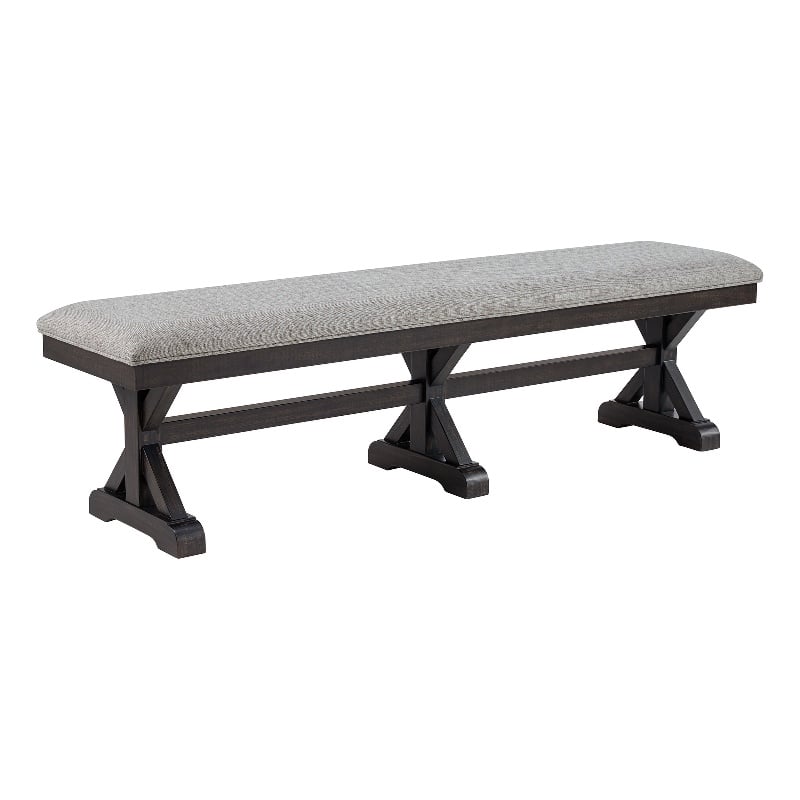 Picket House Furnishings Johnshaven Dining Bench with Light Grey/Espresso