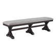 Picket House Furnishings Johnshaven Dining Bench with Light Grey/Espresso
