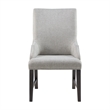Picket House Furnishings Johnshaven Dining Host Chair in Light Grey/Espresso
