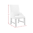 Picket House Furnishings Johnshaven Dining Host Chair in Light Grey/Espresso