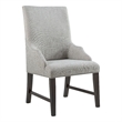 Picket House Furnishings Johnshaven Dining Host Chair in Light Grey/Espresso