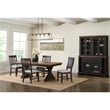 Picket House Furnishings Johnshaven Dining Side Chair in Light Grey/Espresso