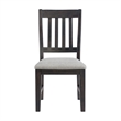 Picket House Furnishings Johnshaven Dining Side Chair in Light Grey/Espresso