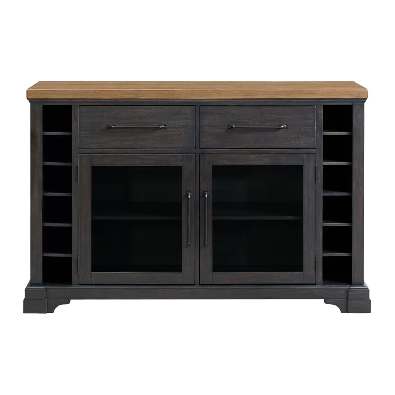 Picket House Furnishings Johnshaven Server in Espresso and Brown