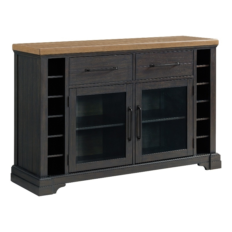 Picket House Furnishings Johnshaven Server in Espresso and Brown