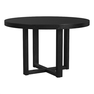 Picket House Furnishings Grenada 47.5&quot Round Dining Table in Black