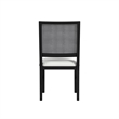 Picket House Furnishings Grenada Dining Chair with White Fabric in Black