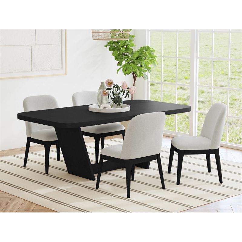 Picket House Furnishings Camelot Dining Side Chair in Black