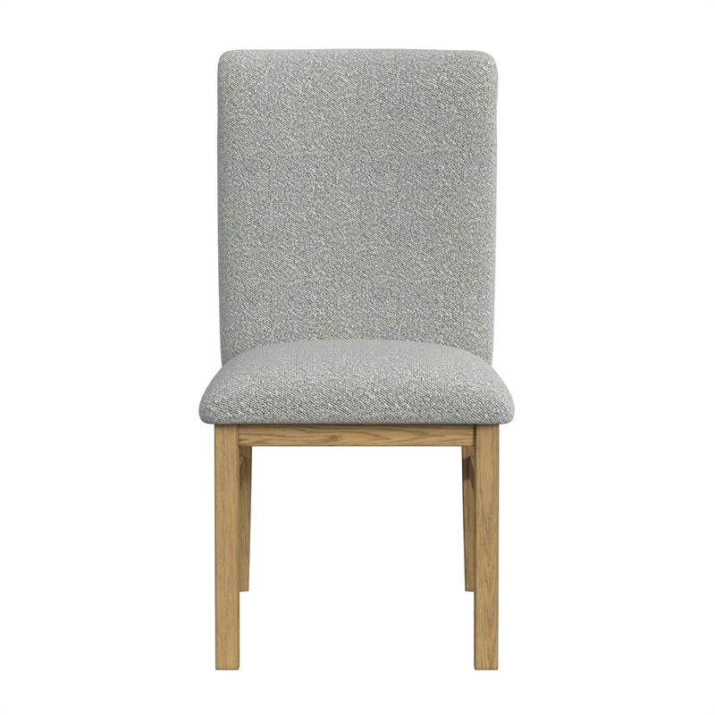 Picket House Furnishings Canal Square Back Dining Side Chair in Grey/Natural