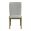 Picket House Furnishings Canal Square Back Dining Side Chair in Grey/Natural