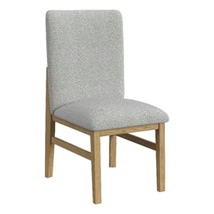 Picket House Furnishings Canal Square Back Dining Side Chair in Grey/Natural