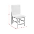Picket House Furnishings Canal Square Back Counter Stool with Grey Fabric/Black