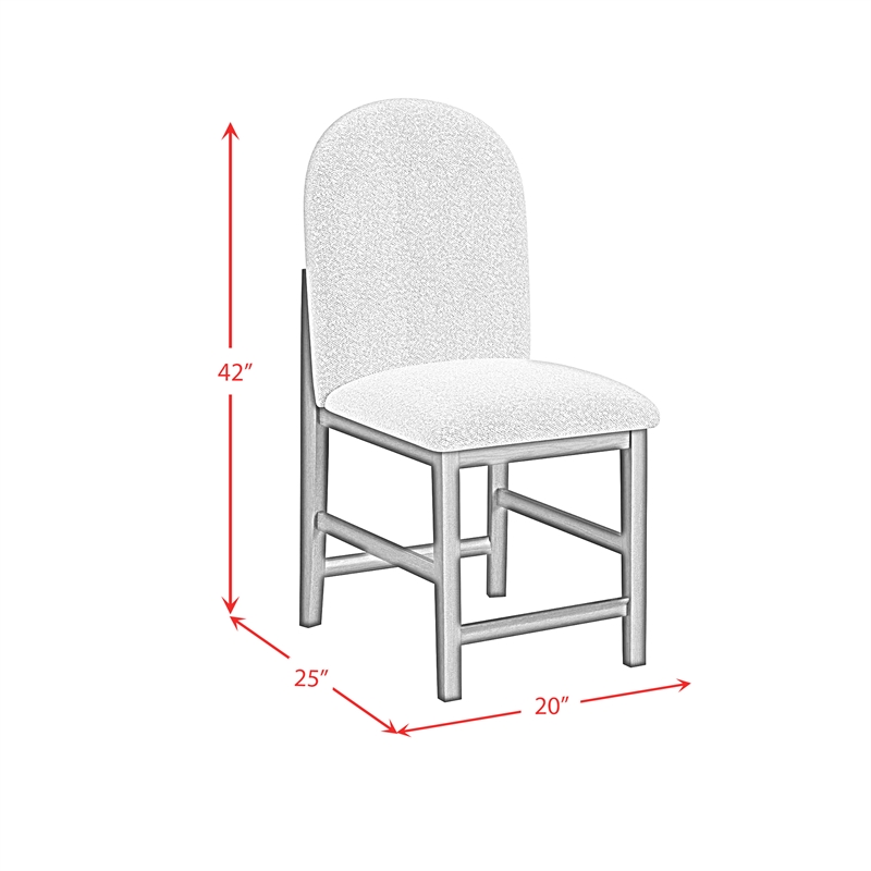 Picket House Furnishings Canal  Round Back Counter Stool with Grey Fabric/Black