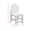Picket House Furnishings Canal  Round Back Counter Stool with Grey Fabric/Black